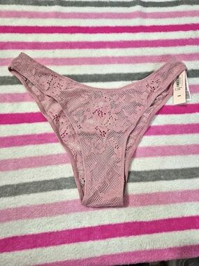 Victoria's Secret Lace Open-Back Brazilian Panty